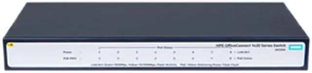 Alt view image 2 of 4 - HPE OfficeConnect 1420 8-Port PoE Gigabit Ethernet Unmanaged Switch-8xGE. 8 Ports PoE (64W) (JH330A#ABA)