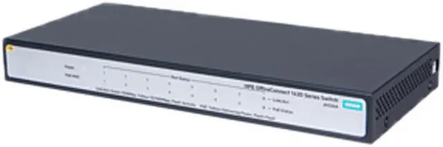 Main image of HPE OfficeConnect 1420 8-Port PoE Gigabit Ethernet Unmanaged Switch-8xGE. 8 Ports PoE (64W) (JH330A#ABA)