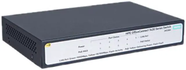 Alt view image 3 of 4 - HPE OfficeConnect 1420 5G PoE+ - Switch - unmanaged OfficeConnect 1420 5G PoE Plus (32W) Switch