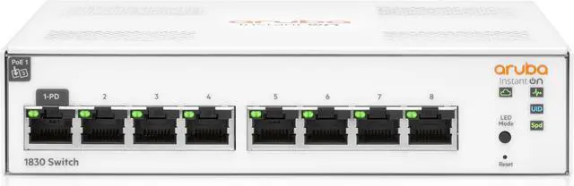 Alt view image 2 of 3 - HPE Networking Instant On 8-Port Gigabit Managed Switch 1830 (JL810A#ABA)