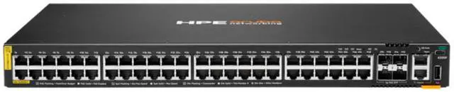 Main image of HPE Aruba Networking CX 6200F 48G Class-4 PoE 4SFP+ 370W Switch | JL727B