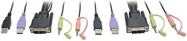 Alt view image 2 of 7 - 2PORT USB/DVI KVM SWITCH CABLE