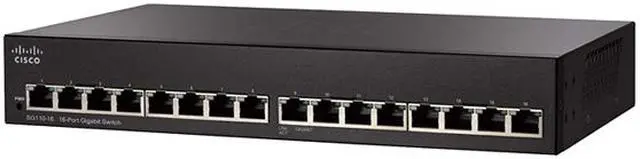 Alt view image 2 of 4 - Cisco SG110-16 Ethernet Switch - 16 Ports - 1000Base-X - 2 Layer Supported