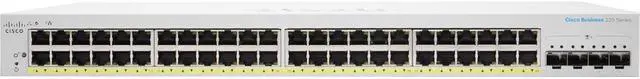 Alt view image 3 of 5 - Cisco CBS220-48FP-4X Smart Switch | 48 Port GE | Full PoE | 4x10G SFP+ | 3-Year Limited Hardware Warranty (CBS220-48FP-4X-NA)