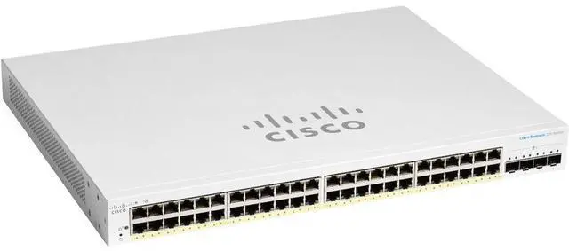 Alt view image 2 of 3 - Cisco CBS220-48P-4X Smart Switch | 48 Port GE | PoE | 4x10G SFP+ | 3-Year Limited Hardware Warranty (CBS220-48P-4X-NA)