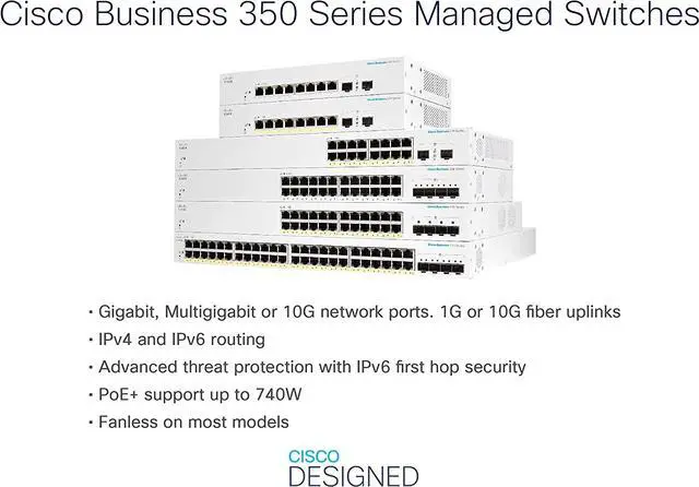 Alt view image 3 of 5 - Cisco Business CBS350-8MP-2X Managed Switch | 8 Port 2.5GE | PoE | 2x10G Combo | Limited Lifetime Hardware Warranty (CBS350-8MP-2X-NA)