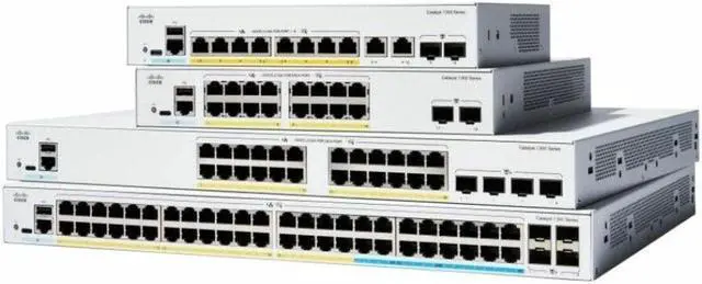 Main image of Cisco Catalyst C1300-48FP-4X Ethernet Switch, 48 Ports - Manageable - Gigabit Ethernet, 10 Gigabit Ethernet - 10/100/1000Base-T, 10GBase-X - 3 Layer Supported