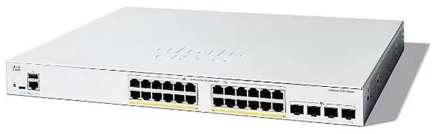 Main image of Cisco Catalyst C1300-24FP-4X Ethernet Switch, 24 Ports, Manageable, 10 Gigabit Ethernet, 10/100/1000Base-T, 10GBase-X, 3 Layer Supported, 370 W PoE Budget