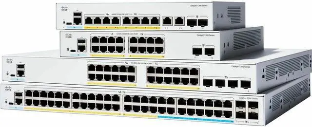 Alt view image 2 of 3 - Cisco Catalyst C1300-24T-4X Ethernet Switch, 24 Ports - Manageable - 10 Gigabit Ethernet - 10/100/1000Base-T, 10GBase-X - 3 Layer Supported