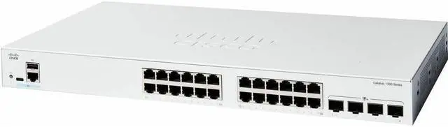 Alt view image 3 of 3 - Cisco Catalyst C1300-24T-4X Ethernet Switch, 24 Ports - Manageable - 10 Gigabit Ethernet - 10/100/1000Base-T, 10GBase-X - 3 Layer Supported