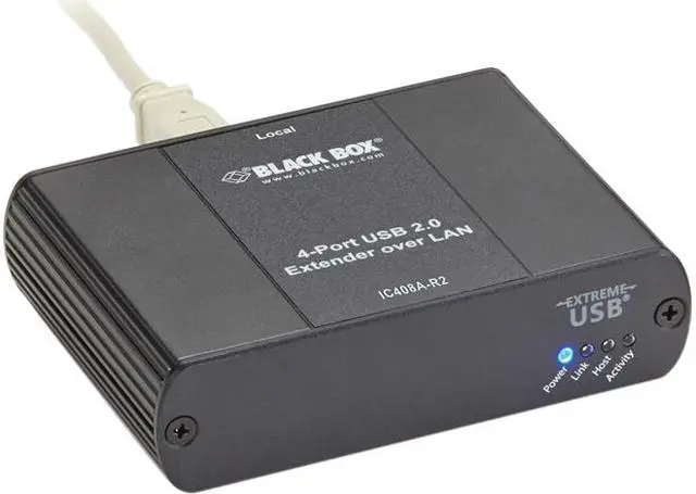 Main image of Black Box Network - IC408A-R2 - 4 Port Usb 2.0 Extender Lan Or Direct Co