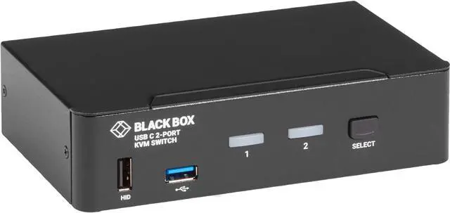 Main image of Black Box USB-C 4K KVM Switch 2-Port