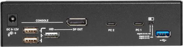 Alt view image 5 of 7 - Black Box USB-C 4K KVM Switch 2-Port