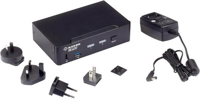 Alt view image 6 of 7 - Black Box USB-C 4K KVM Switch 2-Port