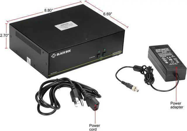 Alt view image 5 of 6 - Black Box SS2P-DH-DP-U 4k 2-Port Secure Niap 3.0 KVM Switch Dual-Head Displayport
