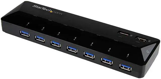 Main image of StarTech ST93007U2C StarTech.com 7-Port USB 3.0 Hub plus Dedicated Charging Ports - 2 x 2.4A Ports - Desktop USB Hub and Fast-Charging Station - USB - External - 9 USB Port(s) - 7 USB 3.0 Port(s) - PC
