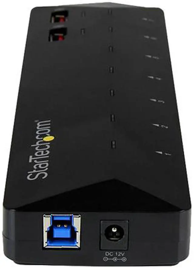 Alt view image 3 of 4 - StarTech ST93007U2C StarTech.com 7-Port USB 3.0 Hub plus Dedicated Charging Ports - 2 x 2.4A Ports - Desktop USB Hub and Fast-Charging Station - USB - External - 9 USB Port(s) - 7 USB 3.0 Port(s) - PC