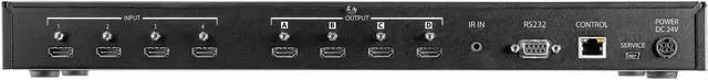 Alt view image 2 of 4 - StarTech VS424HD4K60 4x4 HDMI Matrix Switch w/ Audio & Ethernet Control, 4K 60Hz