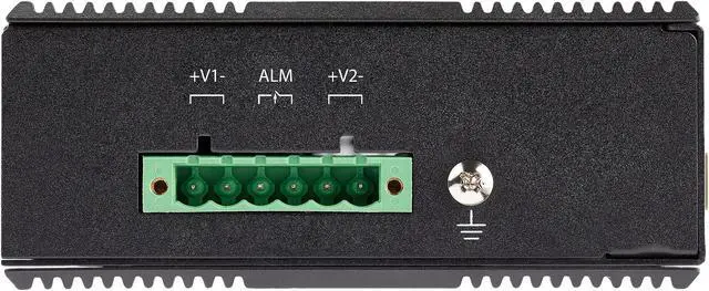 Alt view image 5 of 5 - StarTech.com Industrial 6-Port Gigabit Ethernet Switch w/ 4 PoE RJ45 +2 SFP Slots