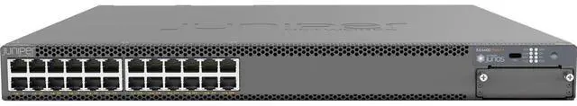 Main image of Juniper Networks EX4400- Switch, 24-port 10/100/1000BASE-T PoE++ power + 1050 W AC PS (provides 783/1806W PoE++ power with single/dual PS) | EX4400-24P