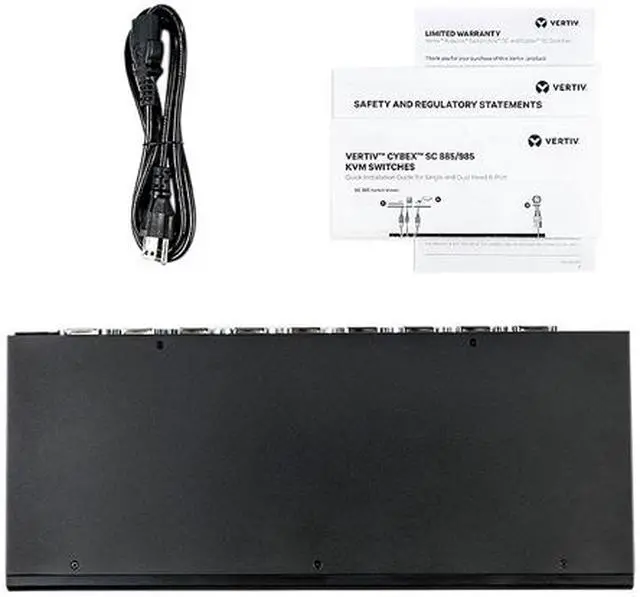 Alt view image 5 of 5 - Vertiv Cybex SC900 Secure Desktop KVM | 8 Port Dual-Head | DVI-I DPP | TAA