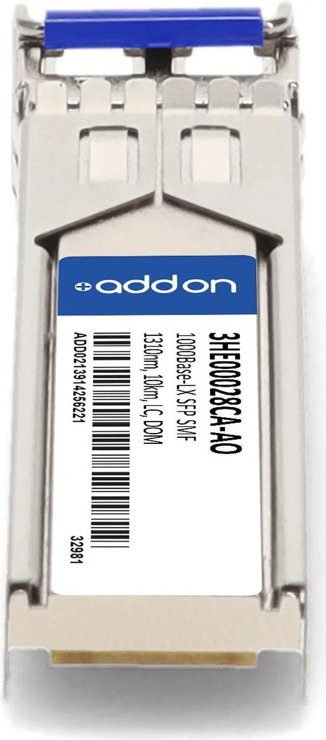Alt view image 4 of 8 - AddOn Alcatel-Lucent Nokia® 3HE00028CA Compatible TAA 1000Base-LX SFP Transceiver (SMF, 1310nm, 10km, LC, DOM)