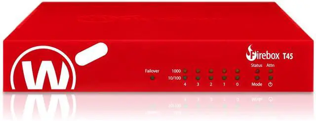 Main image of WatchGuard Firebox T45-W-PoE Network Security/Firewall Appliance