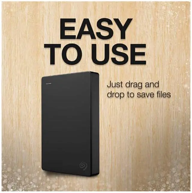 Alt view image 3 of 5 - Seagate Portable 4TB External Hard Drive HDD Slim - USB 3.0 for PC Laptop and Mac (STGX4000400)