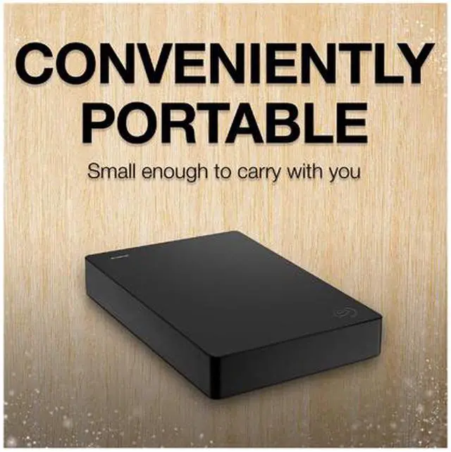 Alt view image 4 of 5 - Seagate Portable 4TB External Hard Drive HDD Slim - USB 3.0 for PC Laptop and Mac (STGX4000400)