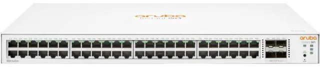 Main image of HPE Instant On 1830 48G 4SFP Switch - 48 Ports - Manageable - Gigabit Ethernet - 10/100/1000Base-T, 100/1000Base-X - 2 Layer Supported - Modular - 4 SFP Slots - JL814A#ABA