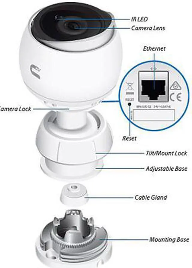 Alt view image 3 of 4 - Ubiquiti Networks UniFi G3 Series HD 1080p PoE Outdoor Bullet Security Camera