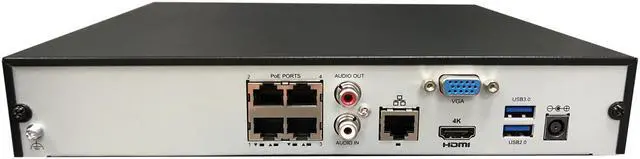 Alt view image 3 of 7 - Gyration CYBERVIEW N4 4-channel Network Video Recorder w/ POE
