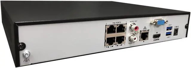 Alt view image 4 of 7 - Gyration CYBERVIEW N4 4-channel Network Video Recorder w/ POE