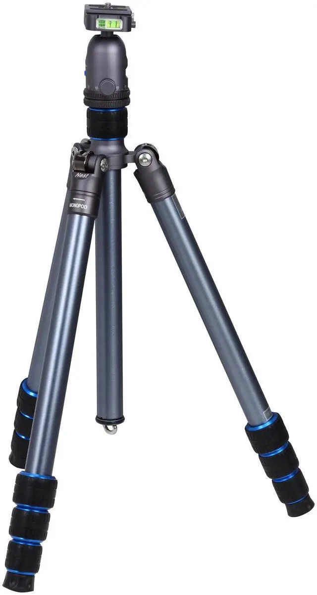 Alt view image 3 of 9 - Dolica Nest LS600AK - 60" Aero Space Aluminum Grade Professional Tripod with Ball Head and Integrated Monopod