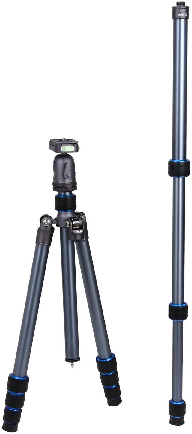 Alt view image 8 of 9 - Dolica Nest LS600AK - 60" Aero Space Aluminum Grade Professional Tripod with Ball Head and Integrated Monopod