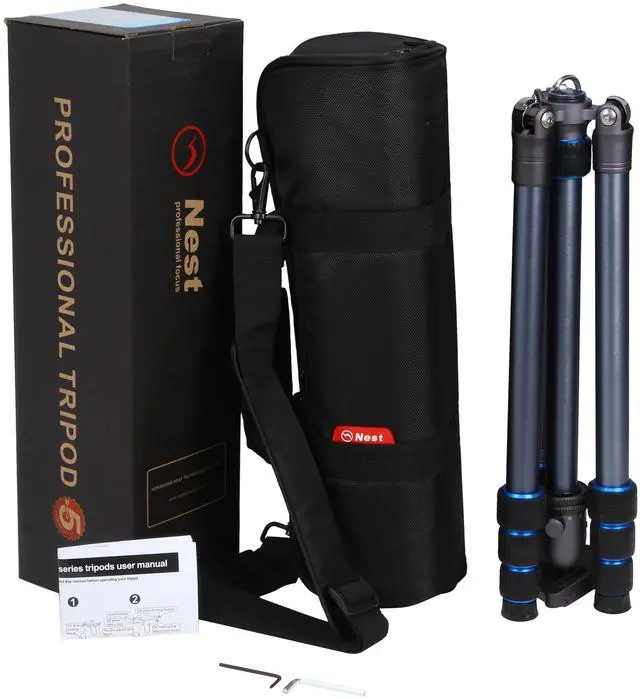 Alt view image 9 of 9 - Dolica Nest LS600AK - 60" Aero Space Aluminum Grade Professional Tripod with Ball Head and Integrated Monopod