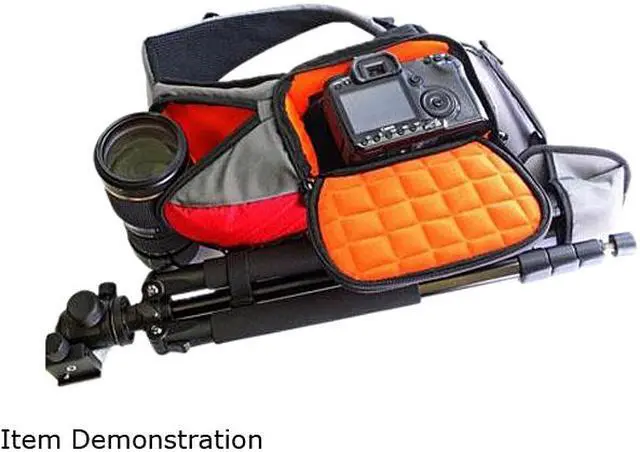 Alt view image 5 of 6 - DOLICA SB-015RD Red Professional DSLR/ Mirrorless ILC Sling Bag