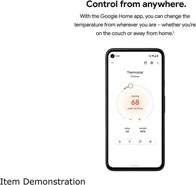 Alt view image 6 of 11 - Google Nest Thermostat (Sand)
