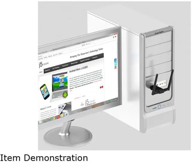 Alt view image 4 of 4 - j5create USB-C to USB-A Adapter M/F White JUCX05US