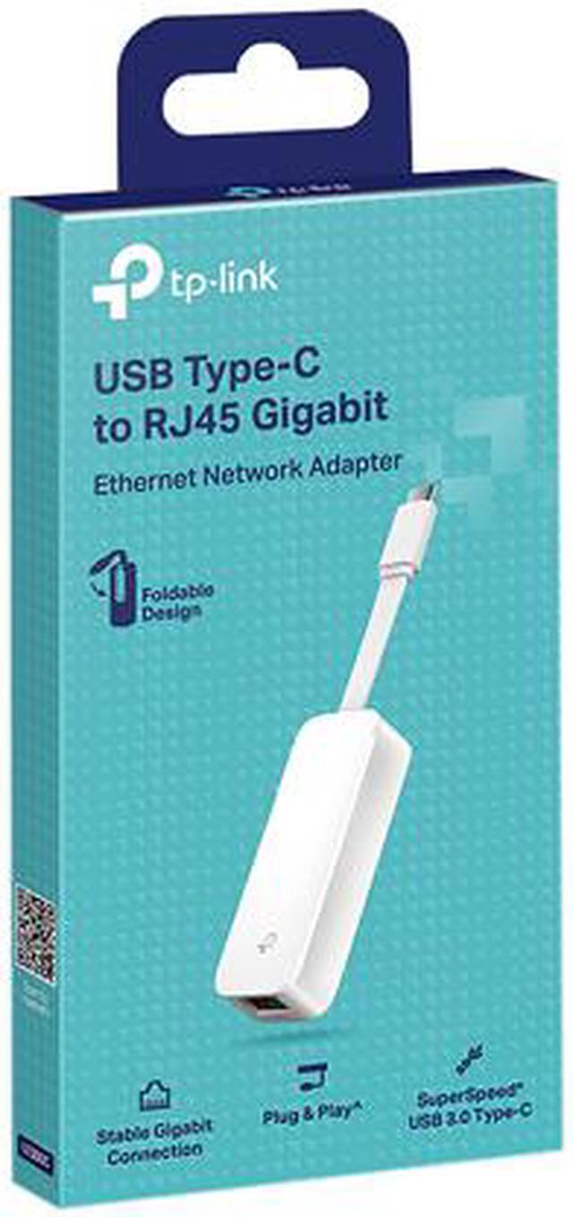 Alt view image 8 of 8 - TP-Link USB C to Ethernet Adapter(UE300C), RJ45 to USB C Type-C Gigabit Ethernet LAN Network Adapter, Compatible with MacBook Pro 2017-2020, MacBook Air, Surface, Dell XPS and More, White