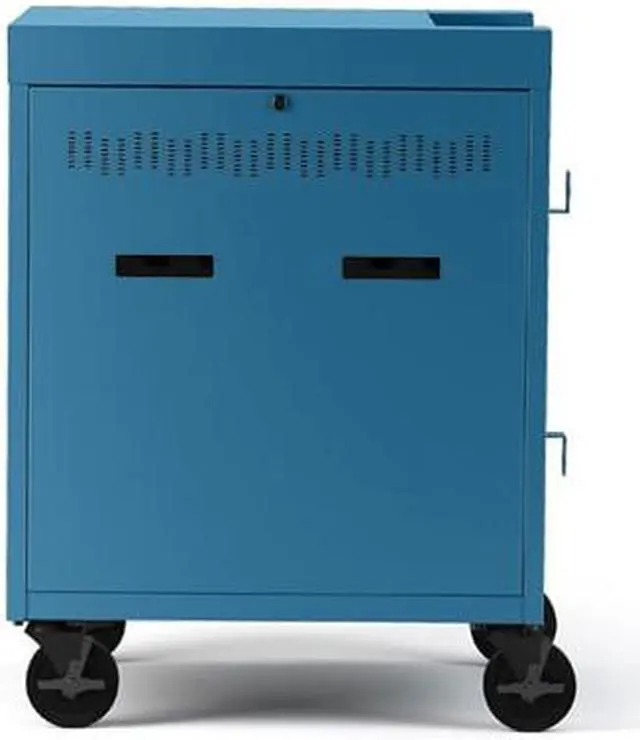 Alt view image 3 of 3 - Bretford CUBE Cart 36, AC Charging, Sky Paint
