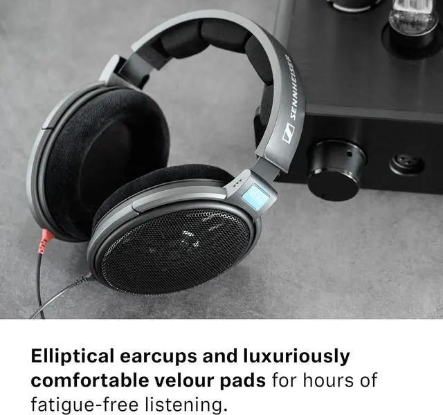 Alt view image 7 of 10 - Sennheiser HD 600 - Audiophile Open-Back Dynamic Wired Headphones Over Ear with Natural Soundstage and Premium Comfort for Music Lovers, Open Metal Earpiece Covers, Black