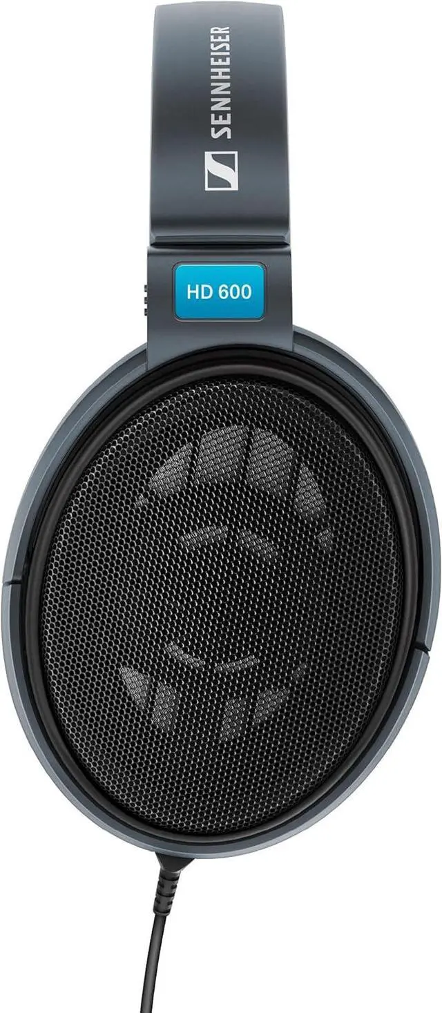 Alt view image 9 of 10 - Sennheiser HD 600 - Audiophile Open-Back Dynamic Wired Headphones Over Ear with Natural Soundstage and Premium Comfort for Music Lovers, Open Metal Earpiece Covers, Black