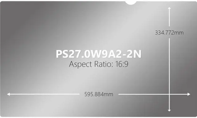 Alt view image 5 of 5 - V7 27" Privacy Filter Matte Glossy