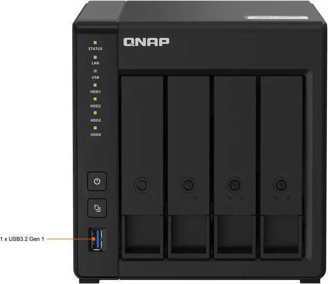 Alt view image 3 of 9 - QNAP TS-451D2-2G-US Dual-core NAS with High-efficiency File Management, Data Protection and HDMI Output