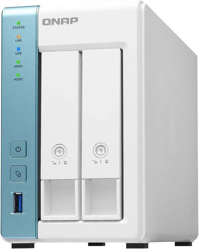 Alt view image 2 of 12 - QNAP TS-231P3-4G 2 Bay Home & Office NAS with one 2.5GbE Port