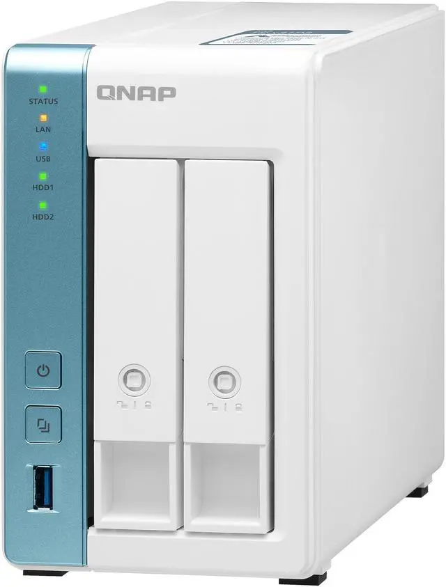 Alt view image 6 of 12 - QNAP TS-231P3-4G 2 Bay Home & Office NAS with one 2.5GbE Port