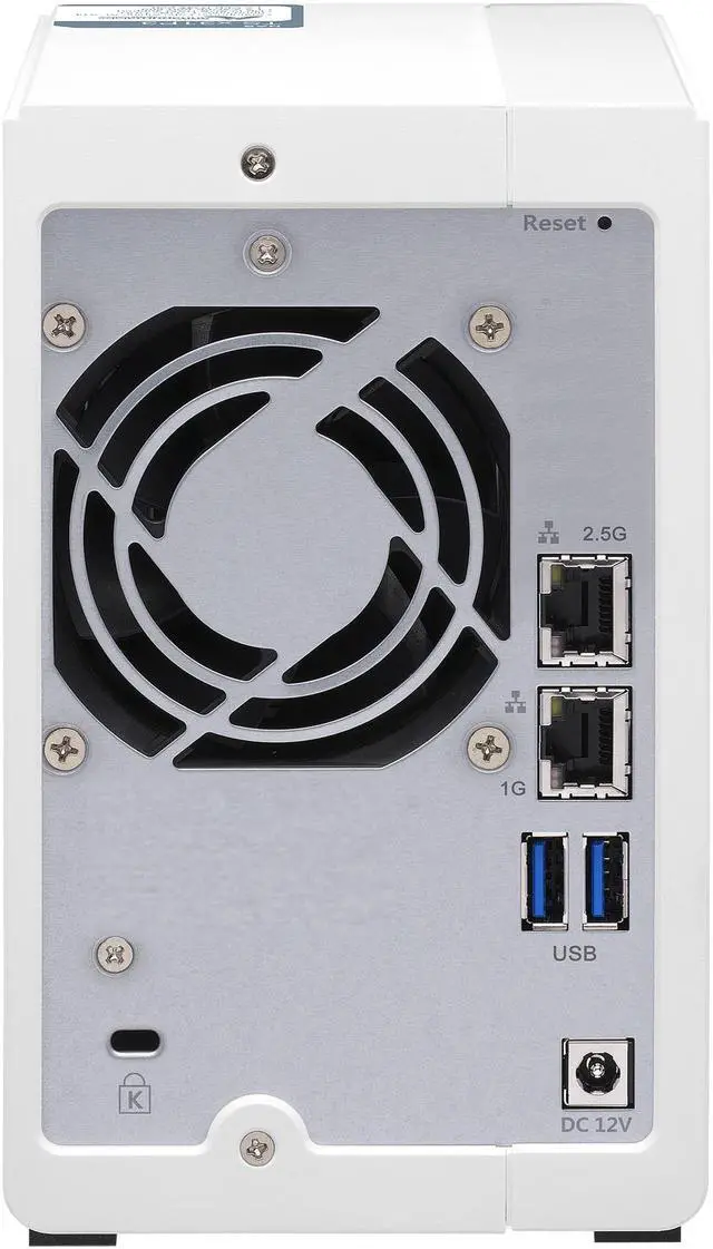 Alt view image 11 of 12 - QNAP TS-231P3-4G 2 Bay Home & Office NAS with one 2.5GbE Port