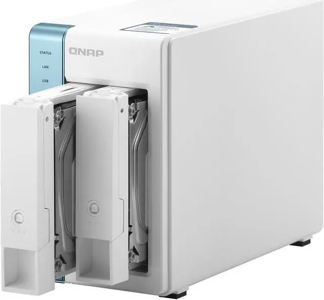 Alt view image 8 of 12 - QNAP TS-231P3-4G 2 Bay Home & Office NAS with one 2.5GbE Port