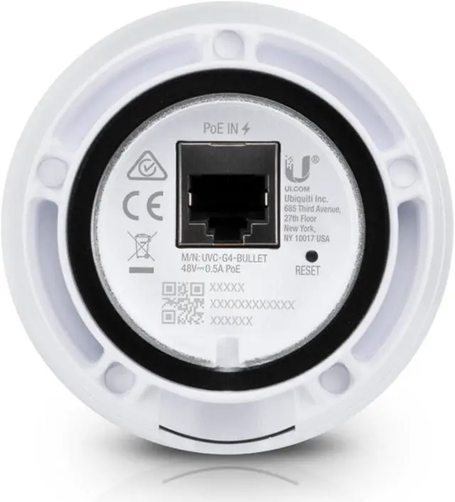 Alt view image 5 of 5 - Ubiquiti G4 Bullet, Indoor/Outdoor PoE Camera (UVC-G4-BULLET)